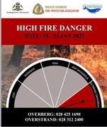 Heads-up: Weather warning for the Overberg 18 - 23 January 2022