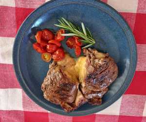 Sirloin SteakÂ Stuffed with Bacon, Cheddar Cheese and Garlic