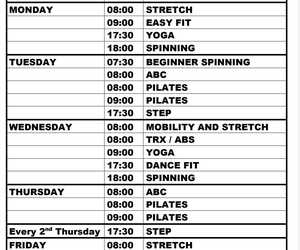 Current Group Class Schedule February 2022