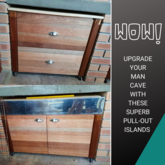 Sapele Pull-out Islands - M + S Designs - Xplorioâ„¢ Gansbaai