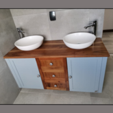 Floating Vanity - Kiaat Top and Drawers - M + S Designs - Xplorioâ„¢ Gansbaai