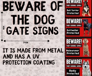 Beware of DogÂ Gate Signs: R120