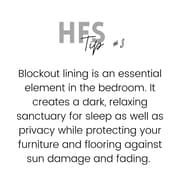 HFS Tip: Blockout Lining