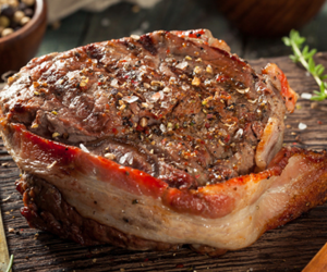 Beef Fillet Wrapped in Bacon