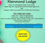 Easter Weekend atÂ Kleinmond Lodge