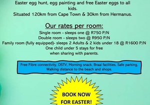 Easter Weekend atÂ Kleinmond Lodge