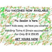 Flu Vaccines Now Available!