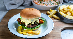 Big Flavoured Beef and Bacon Burger