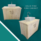 Solid Pine Sink Cabinet - M + S Designs - Xplorioâ„¢ Gansbaai