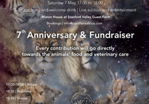 7 May 2022: Panthera Africa 7 Year Anniversary and Fundraiser
