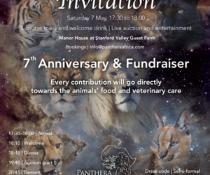 7 May 2022: Panthera Africa 7 Year Anniversary and Fundraiser