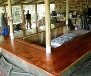 African Mahogany Bar Counter Top
