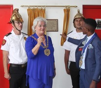 MAYOR USES SPECIAL DAY TO UNVEIL FIRE STATION