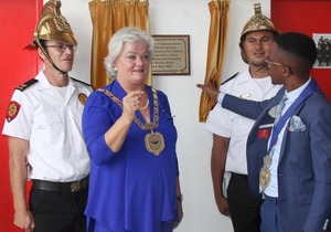 MAYOR USES SPECIAL DAY TO UNVEIL FIRE STATION