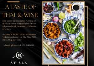 21 May 2022:Â Thai and Wine Evening