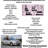 Price List - RSE Driving School - Xplorioâ„¢ Gansbaai 