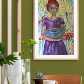 Girl with fish - Gallery Art by Annalene - Xplorioâ„¢ Gansbaai