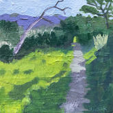 Â©Tracy Algar, Wandelpad #1. Oil on canvas, 20 x 20 cm