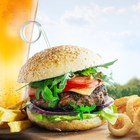 Ostrich Burger - The Black Sheep Diner - Xplorioâ„¢ Caledon