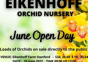 25 June 2022:Â Eikenhoff Orchid Nursery Open Day