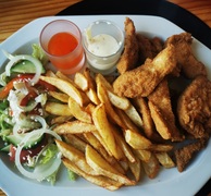Chicken Strips and Chips: R70