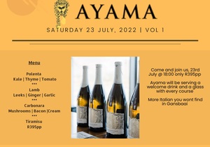 23 July 2022: Italian Evening