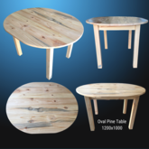 Oval Pine Table - M + S Designs - Xplorioâ„¢ Gansbaai
