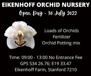 30 July 2022:Â Eikenhoff Orchid Nursery Open Day