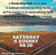 6 August 2022: Winter Wine Walk