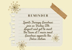 12 August 2022:Â Sports Therapy Gansbaai Opening