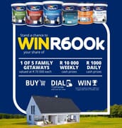 WIN your share of R600K in cash and prizes!