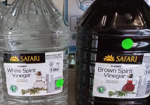 5LÂ Safari White and Brown Spirit Vinegar