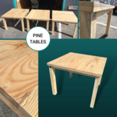 Pine Tables - M + S Designs - Xplorioâ„¢ Gansbaai