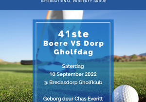 10 September 2022: Boere VS Dorp Gholfdag