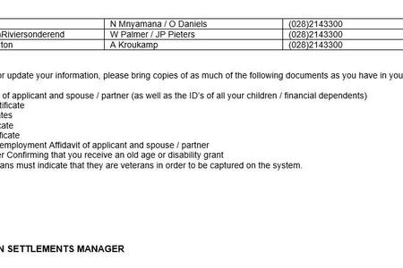 Form 2 - Theewaterskloof Municipality - Xplorioâ„¢ Caledon