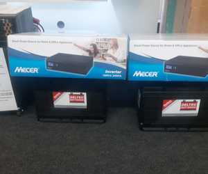 Backup Kit: Inverter Mecer and 2 Deep Cycle Batteries