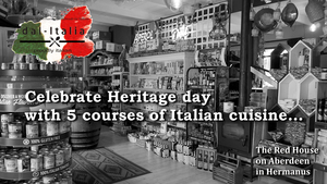 Heritage Day: 5 Course Italian Cuisine
