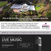 Stay at Trail's End for the Bikes2Blossoms!