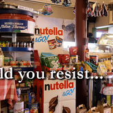 So, you walk in, and this is the sight that greets you. How can you resist browsing along these shelves... Dal-Italia, creating a unique shopping and dining experience in Hermanus - Dal-Italia Delicatessen - Xplorioâ„¢ Hermanus