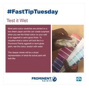 #FastTipTuesday:Â Wet the Colour Swatch