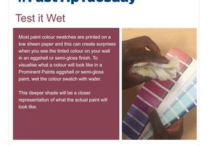 #FastTipTuesday:Â Wet the Colour Swatch