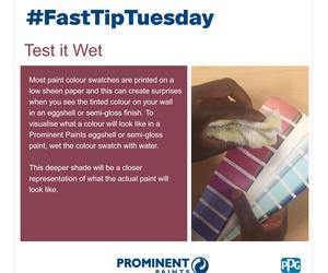 #FastTipTuesday:Â Wet the Colour Swatch