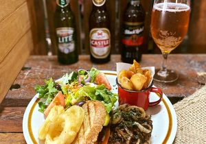 Every Saturday:Â Burger and Beer Special