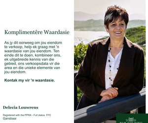 KomplimentÃªre Waardasie /Â Complimentary Valuation byÂ Delecia Louwrens