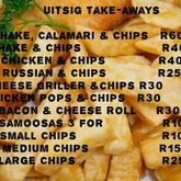 Menu - Uitsig Takeaways - Xplorioâ„¢ Caledon