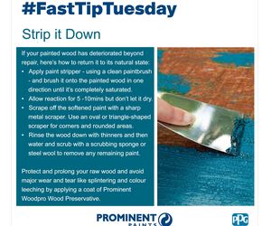 #FastTipTuesday: Strip Down Paint from Wood