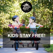 Kids Stay Free at Trails End Bike Hotel throughout 2022!