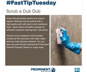 #FastTipTuesday: Paint with Good Scrub Resistance