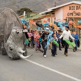 Rhino -  Barrydale Giant Puppet Parade - Xplorioâ„¢ Barrydale