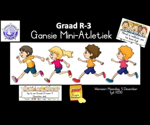 9 Desember 2022: Gansie Mini-Atletiek